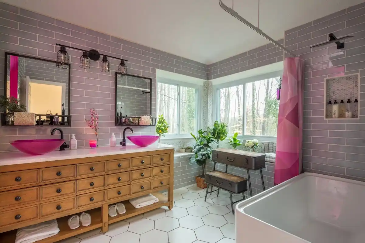 Bathroom renovation after water damage restoration in Dumbarton